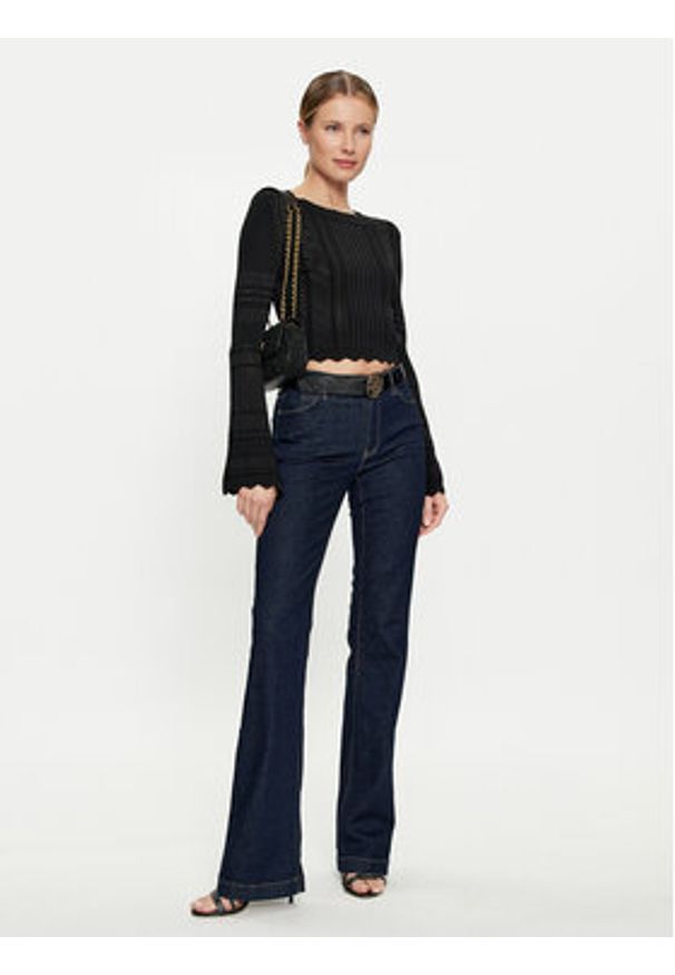 Guess Sweter Adaline W4GR08 Z2U00 Czarny Regular Fit. Kolor: czarny. Materiał: syntetyk