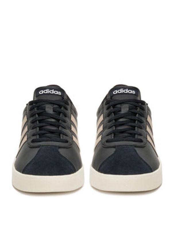 Adidas - adidas Sneakersy VL COURT BASE JQ3047 WB Czarny. Kolor: czarny. Materiał: skóra
