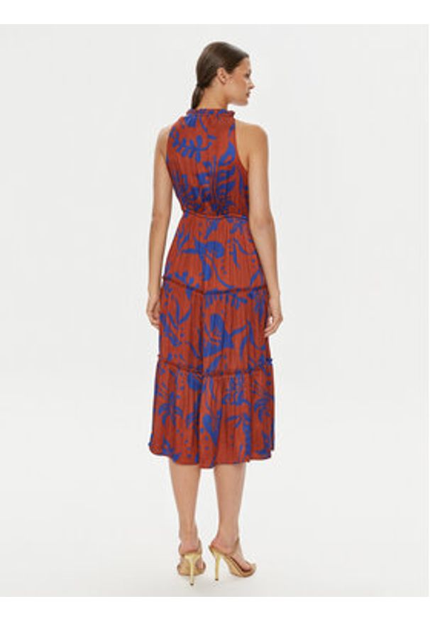 GAP - Gap Sukienka letnia 665843-01 Brązowy Loose Fit. Kolor: brązowy. Materiał: syntetyk. Sezon: lato