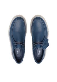 Clarks Półbuty Torhill Lo 26176216 Granatowy. Kolor: niebieski. Materiał: skóra