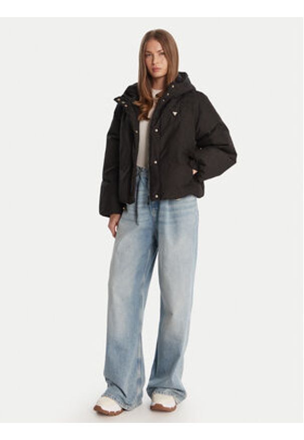 Guess Kurtka zimowa V5BL07 WGLW2 Czarny Regular Fit. Kolor: czarny. Materiał: syntetyk. Sezon: zima