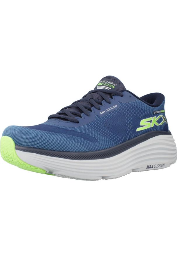skechers - Tenisówki Skechers Model Max Cushioning End Kolor Niebieski. Kolor: niebieski. Materiał: syntetyk, tkanina