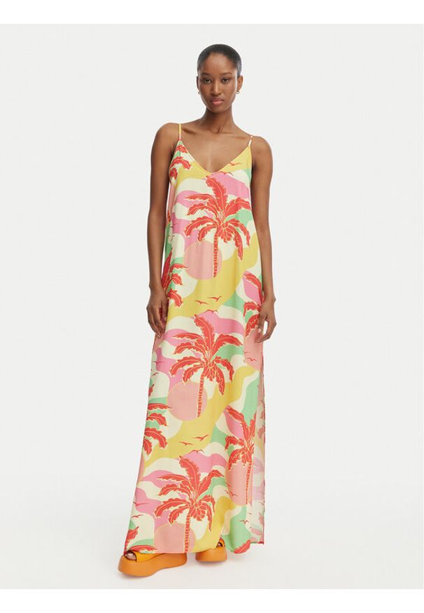 Maaji Sukienka letnia Debbie PT1904CLD500 Kolorowy Relaxed Fit. Materiał: wiskoza. Wzór: kolorowy. Sezon: lato