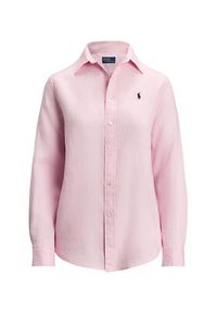 Polo Ralph Lauren Koszula 211970730014 Różowy Classic Fit. Typ kołnierza: polo. Kolor: różowy. Materiał: len #4