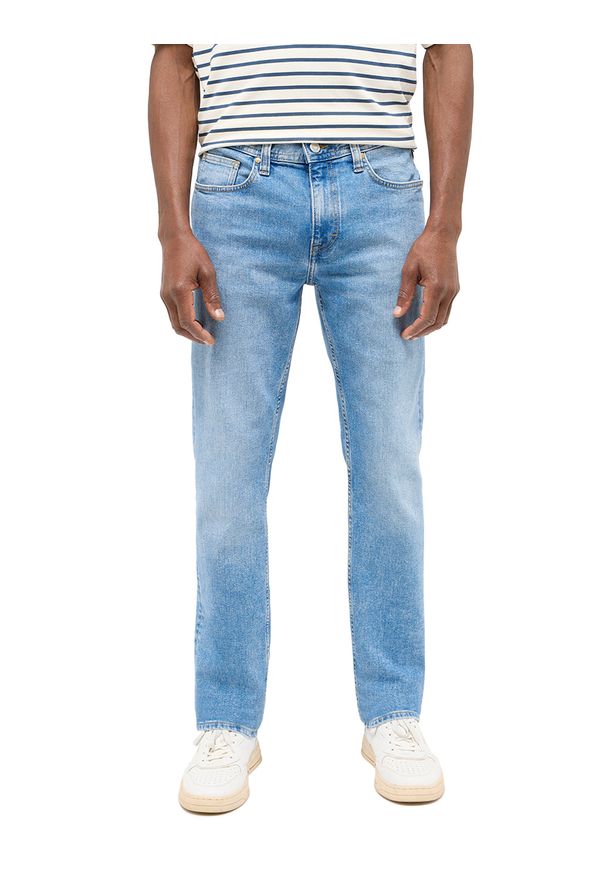 Męskie Spodnie Jeansowe Mustang Style Orlando Slim Denim Blue 1016314 5000 313