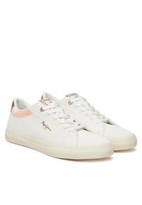 Pepe Jeans Sneakersy Kenton Knit PLS31601 Biały. Kolor: biały. Materiał: materiał #3