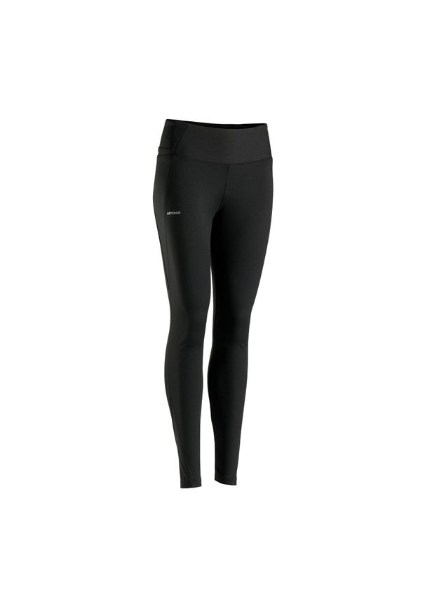 ARTENGO - Legginsy do tenisa damskie Artengo Dry Hip Ball. Kolor: czarny. Materiał: elastan, poliester, materiał. Sport: tenis