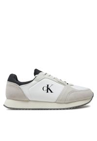 Calvin Klein Jeans Sneakersy Retro Sock Runner Mg Wmm YM0YM01152 Biały. Kolor: biały. Materiał: skóra #1