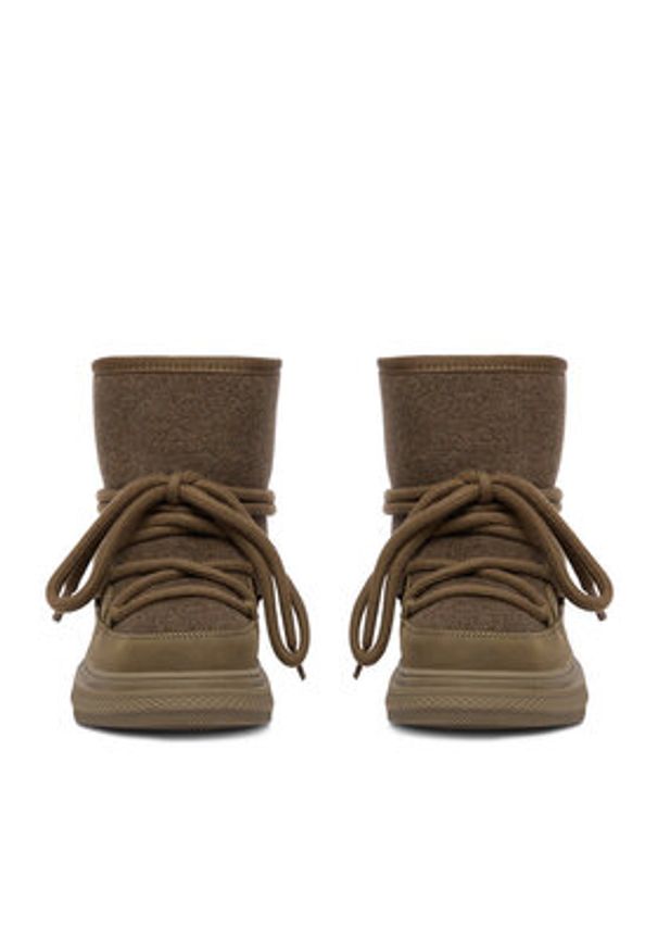 DeeZee Śniegowce DZ-AW08 Khaki. Kolor: brązowy. Materiał: materiał