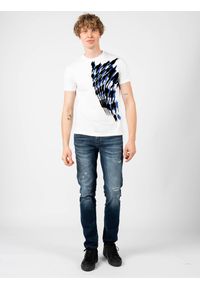 Les Hommes T-shirt | LF224306-0700-1007 | Grafic Print | Mężczyzna | Biały. Okazja: na co dzień. Kolor: biały. Materiał: bawełna. Wzór: nadruk. Styl: casual