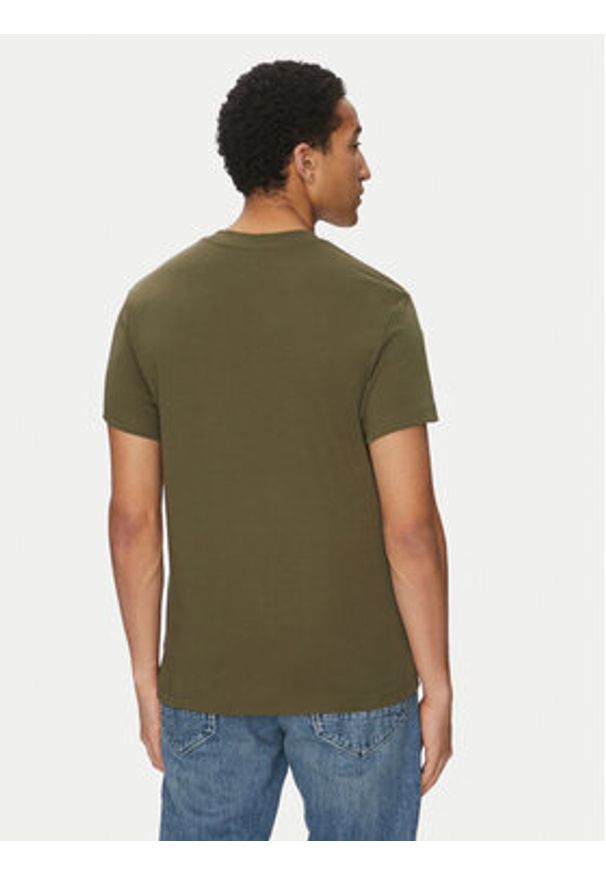 G-Star RAW - G-Star Raw T-Shirt Old Skool D25967-C812 110 Zielony Regular Fit. Kolor: zielony. Materiał: bawełna