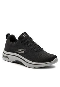 skechers - Skechers Sneakersy Go Walk Arch Fit 2.0-Idyllic 2 216516/BKCC Czarny. Kolor: czarny. Materiał: materiał