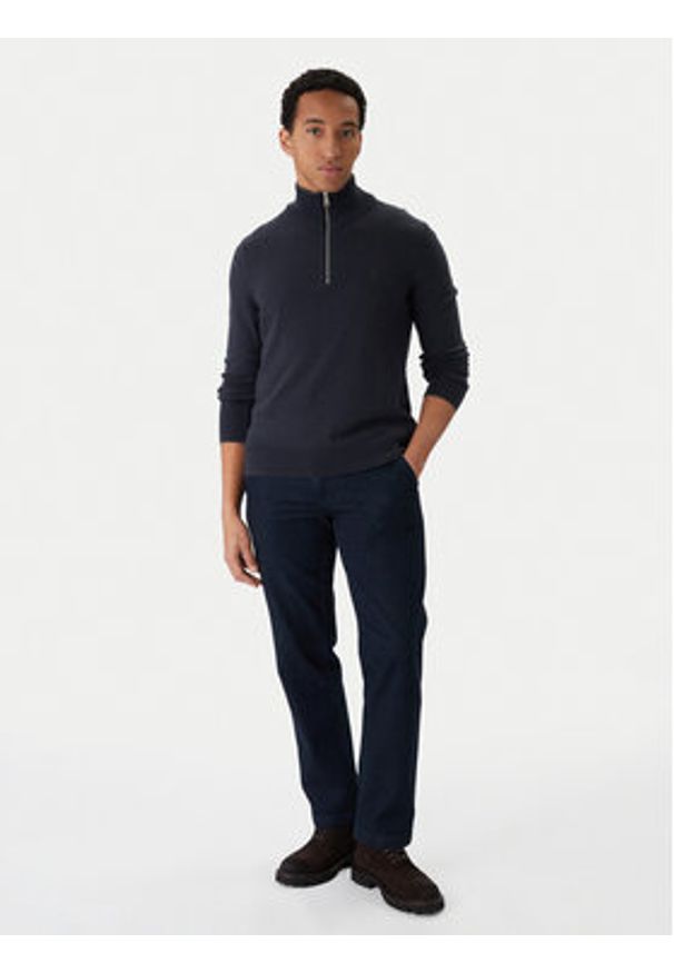 Marc O'Polo Sweter 529 5144 60314 Granatowy Regular Fit. Typ kołnierza: polo. Kolor: niebieski. Materiał: bawełna