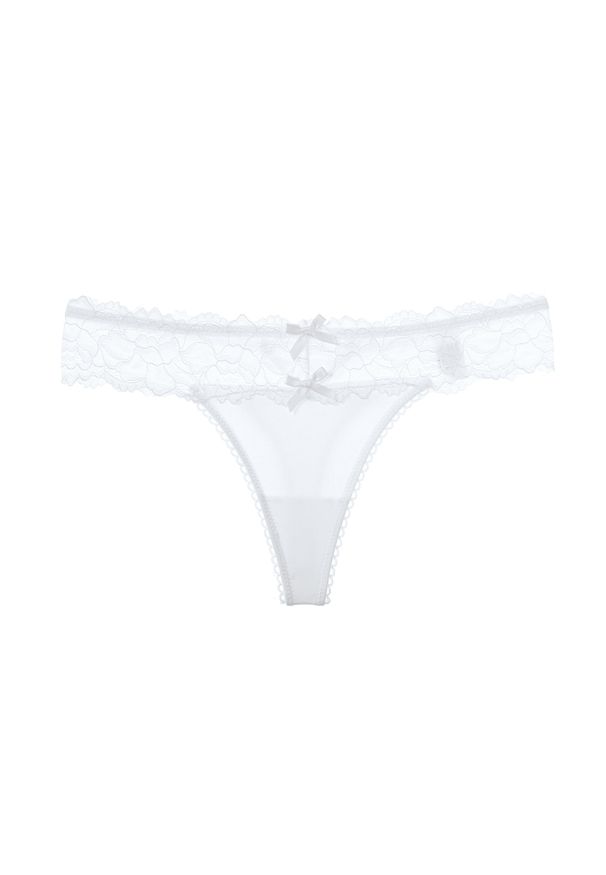 Intica - Stringi koronkowe z gładkim wykończeniem na co dzień i okazje Otha. Kolor: biały. Materiał: koronka. Wzór: gładki