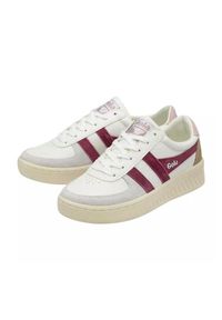 Buty do chodzenia damskie Gola Grandslam Trident 2024. Zapięcie: sznurówki. Kolor: biały. Materiał: materiał, syntetyk. Szerokość cholewki: normalna. Sport: turystyka piesza