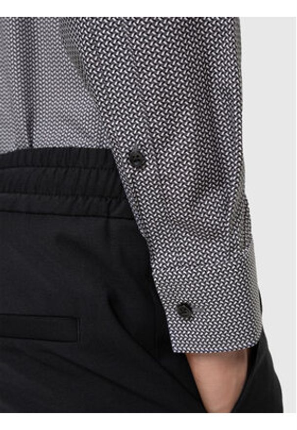 Hugo Koszula Kenno 50443550 Szary Slim Fit. Kolor: szary. Materiał: bawełna