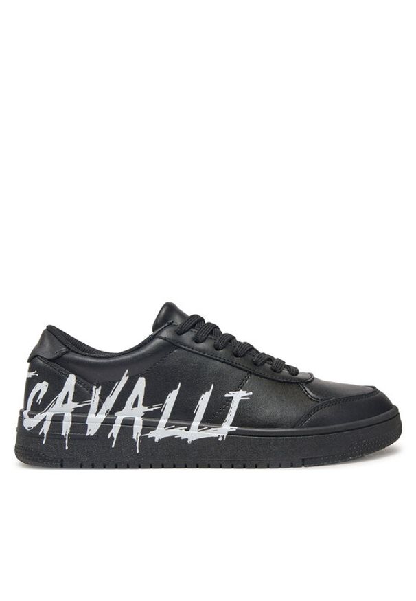 Just Cavalli Sneakersy 78QA3SM5 ZP397 Czarny. Kolor: czarny. Materiał: skóra