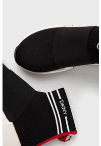 DKNY - Dkny - Buty Marini. Kolor: czarny. Materiał: syntetyk, materiał, guma. Szerokość cholewki: normalna. Obcas: na platformie #4