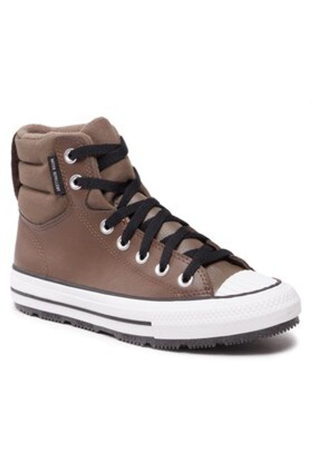 Converse Trampki Chuck Taylor All Star Berkshire Boot A04810C Brązowy. Kolor: brązowy. Materiał: skóra