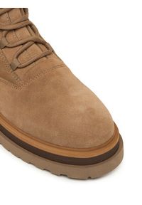 TwinSet - TWINSET Botki 252TGT050 Brązowy. Kolor: brązowy. Materiał: skóra, zamsz #3