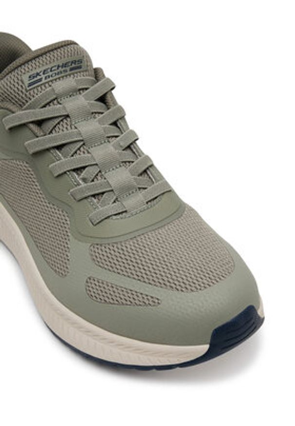 skechers - Skechers Sneakersy Bobs Squad 4- 118423/OLV Khaki. Kolor: brązowy. Materiał: materiał