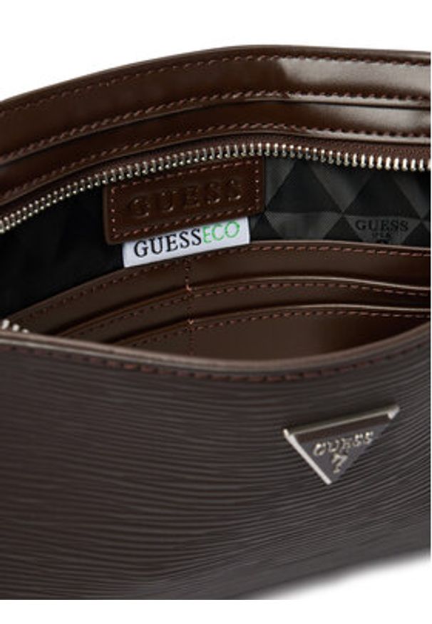 Guess Saszetka HMMIPW P6257 Bordowy. Kolor: czerwony. Materiał: skóra