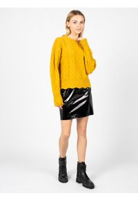 Pinko Sweter "Chianti" | 1G166W Y79B | Chianti | Kobieta | Żółty. Okazja: na co dzień. Kolor: żółty. Materiał: poliester, wiskoza, poliamid. Styl: casual #3