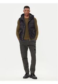 Aeronautica Militare Kamizelka 252AB3017UCT04211 Czarny Regular Fit. Kolor: czarny. Materiał: syntetyk