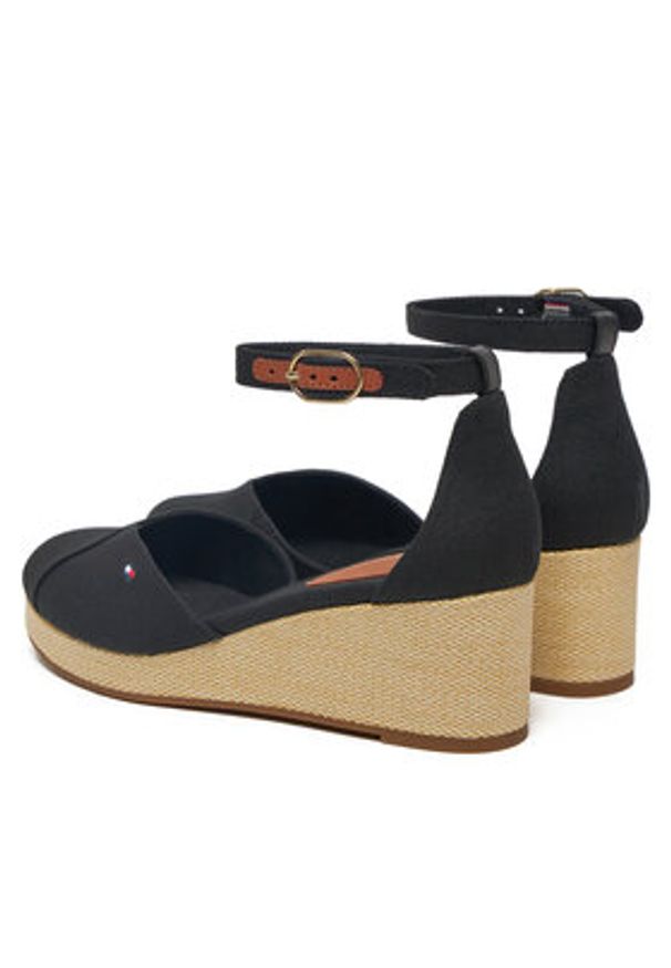 TOMMY HILFIGER - Tommy Hilfiger Espadryle FW0FW08657 Czarny. Kolor: czarny. Materiał: materiał