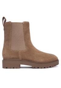 Lauren Ralph Lauren - LAUREN RALPH LAUREN Sztyblety Allyson 802974477002 Beżowy. Kolor: beżowy. Materiał: zamsz, skóra