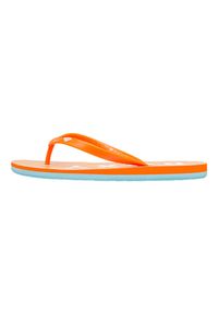 Roxy - Klapki dla Kobiety TAHITI. Okazja: na plażę. Kolor: pomarańczowy, wielokolorowy, żółty. Materiał: syntetyk. Styl: sportowy