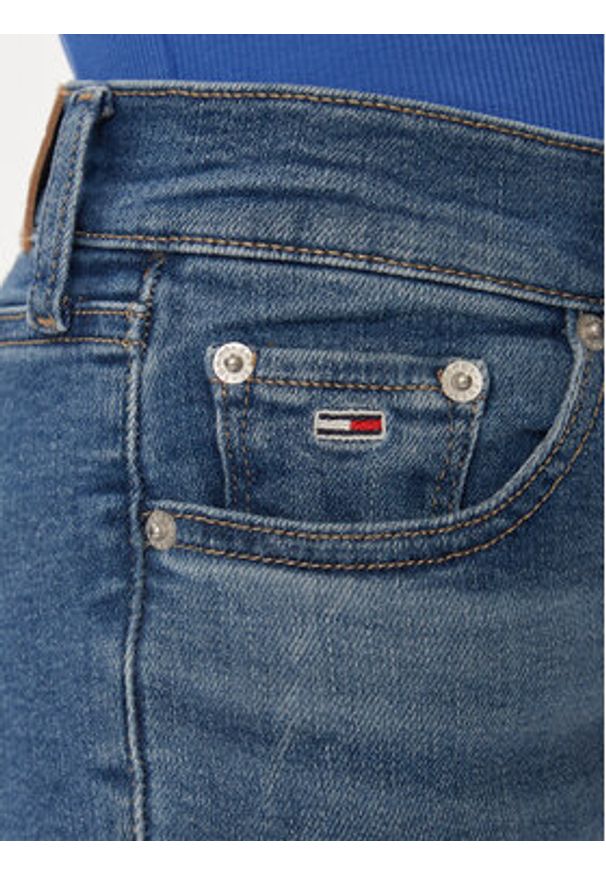Tommy Jeans Jeansy Nora DW0DW17568 Niebieski Skinny Fit. Kolor: niebieski