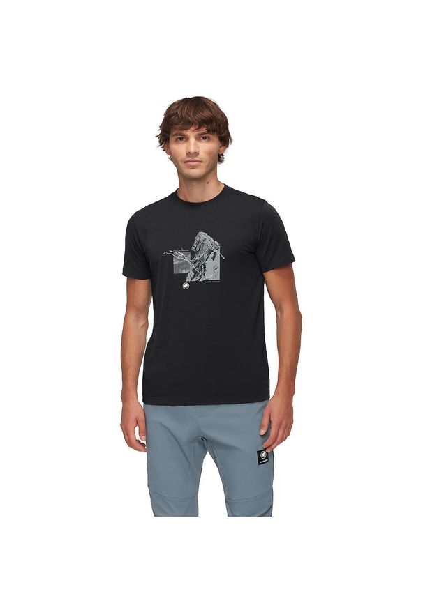Koszulka męska Mammut Mountain T-Shirt 4208m. Kolor: wielokolorowy, czarny, szary