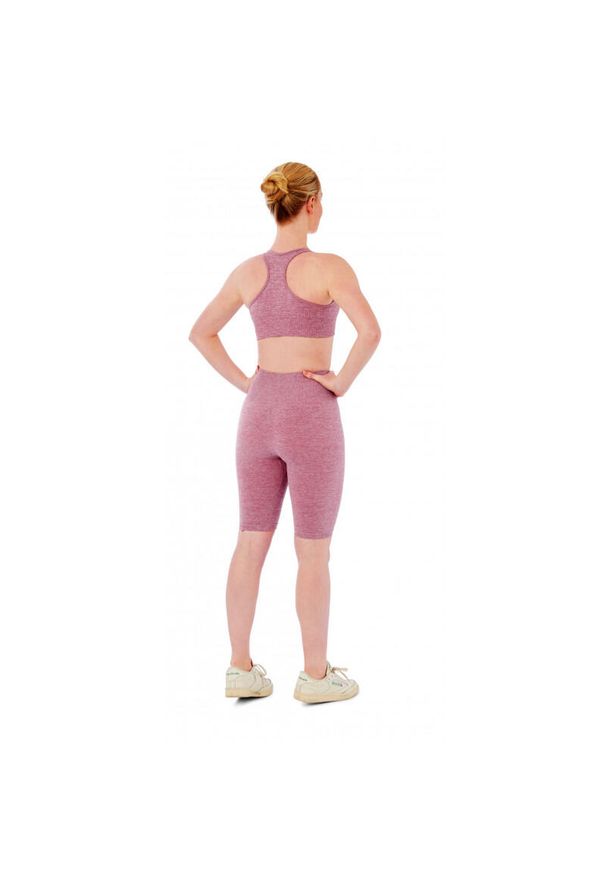 XTREME SOCKSWEAR - Damski zestaw sportowy Xtreme - spodenki sportowe + top sportowy - Różowy. Kolor: różowy. Długość: krótkie. Sport: fitness