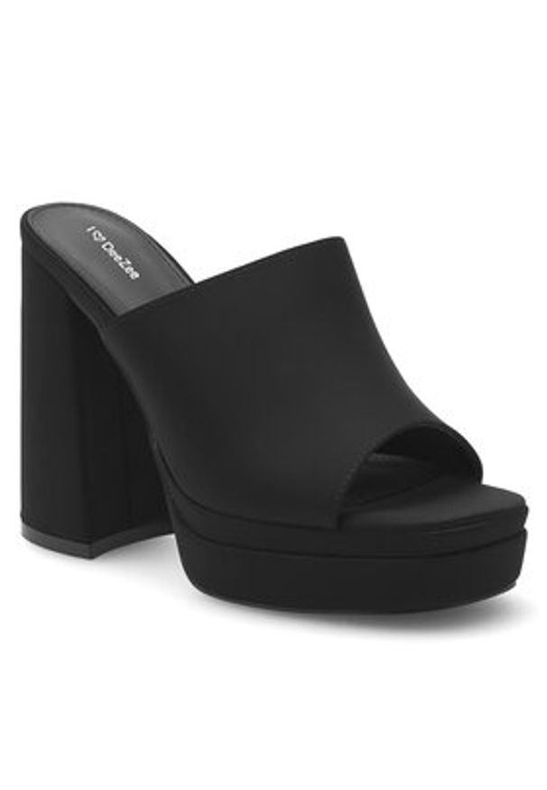 DeeZee Klapki TS5527-01 Czarny. Kolor: czarny. Materiał: materiał