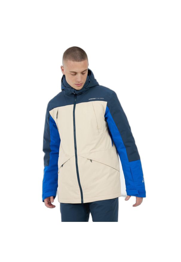 Kurtka narciarska Protest Dunton. Kolor: niebieski. Sezon: zima. Sport: narciarstwo