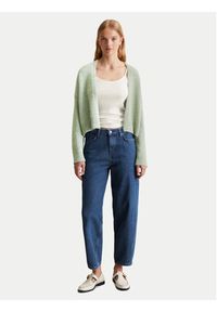 Marc O'Polo Denim Kardigan 500 0006 804 Zielony Loose Fit. Typ kołnierza: polo. Kolor: zielony. Materiał: bawełna #4