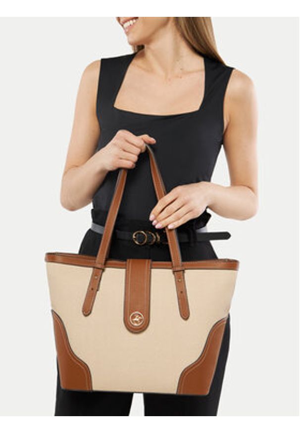 Beverly Hills Polo Club Torebka BHPC-C-010-07 Brązowy. Kolor: brązowy