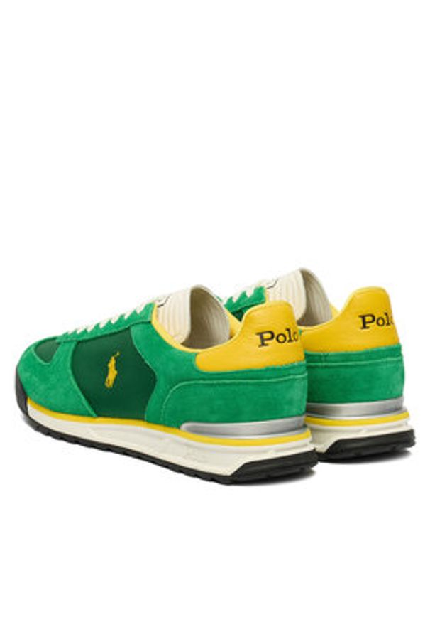 Polo Ralph Lauren Sneakersy 809P01641002 Zielony. Kolor: zielony. Materiał: skóra, zamsz