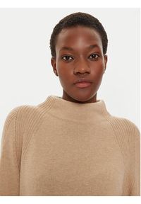 United Colors of Benetton - United Colors Of Benetton Sukienka dzianinowa 1235DV01T Beżowy Regular Fit. Kolor: beżowy. Materiał: syntetyk #3