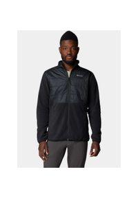 columbia - Sweter Męski Columbia Basin Butte II. Typ kołnierza: polo. Kolor: czarny. Materiał: polar. Sezon: zima, jesień. Sport: turystyka piesza #1