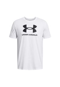 Koszulka męska Under Armour Sportstyle Logo Update. Kolor: biały. Długość rękawa: krótki rękaw. Długość: krótkie. Sport: fitness #1