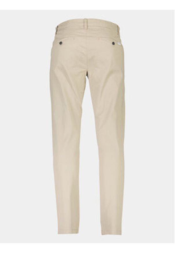 Lindbergh Chinosy 30-005044 Beżowy Slim Fit. Kolor: beżowy. Materiał: bawełna
