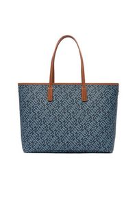 TOMMY HILFIGER - Tommy Hilfiger Torebka Th Monoplay Tote Stripe Le AW0AW18390 Niebieski. Kolor: niebieski. Materiał: skórzane #2