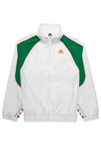 Kurtka z dresu Kappa 222 Banda Nucio. Kolor: biały, pomarańczowy, zielony, wielokolorowy, żółty. Materiał: dresówka. Sport: fitness #1