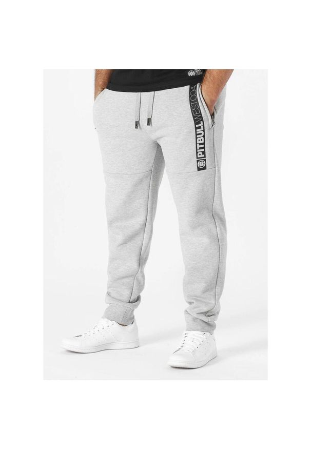 PITBULL - Spodnie męskie New Hilltop. Kolor: szary. Sport: fitness