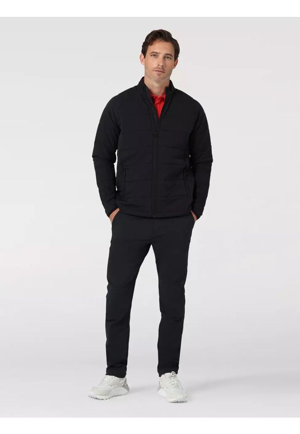 Wrangler - WRANGLER INSULATED JACKET MĘSKA KURTKA PRZEJŚCIOWA BLACK W4G6DX100 112324270. Materiał: materiał