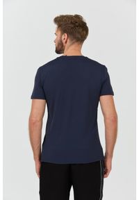 Guess - GUESS Granatowy męski t-shirt New Tech Str T, Rozmiar XL. Kolor: niebieski