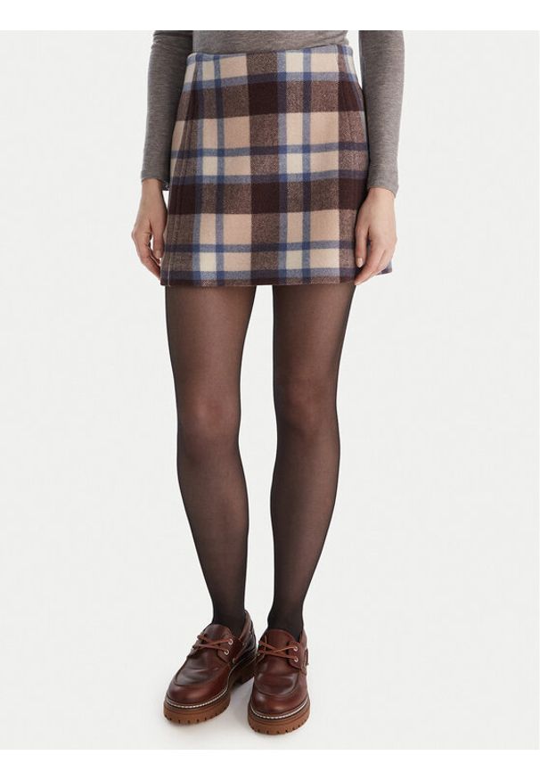 MAX&Co. Spódnica mini Ozone 2526106104200 Kolorowy Regular Fit. Materiał: wełna. Wzór: kolorowy