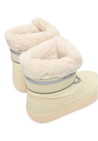 Moon Boot Śniegowce Jr Park Strap 80D3440030 D Beżowy. Kolor: beżowy. Materiał: materiał #4